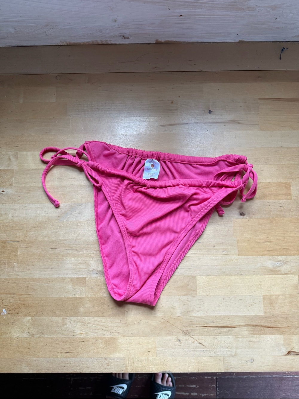 Women’s Pink Tie-Side Bikini Bottoms